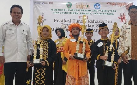 Festival Tunas Bahasa Ibu SMP Tingkat Kabupaten Penajam Paser Utara Sukses Digelar
