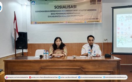 Kantor Bahasa Kaltim Sosialisasikan UKBI Adaptif Merdeka di Penajam Paser Utara