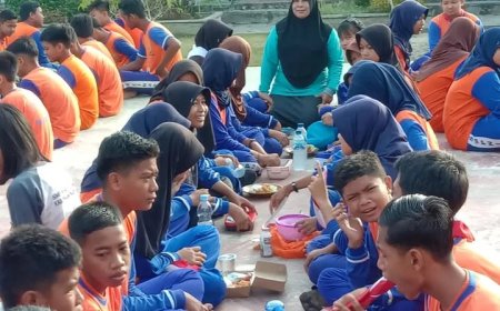 SMPN 13 Penajam Paser Utara Gelar Program Sarapan Pagi Bersama untuk Tingkatkan Semangat Belajar