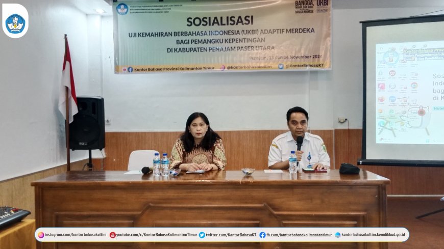 Kantor Bahasa Kaltim Sosialisasikan UKBI Adaptif Merdeka di Penajam Paser Utara