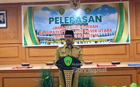 Lepas Keberangkatan 130 Jamaah Haji PPU,Waris Muin: Maksimalkan Ibadah