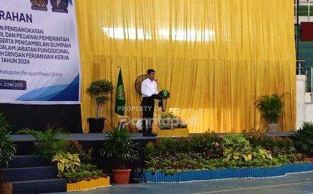 Pelantikan 696 ASN di PPU, Wakil Kepala BKN: “Pelantikan Bukan Akhir, Tapi Awal Pengabdian”
