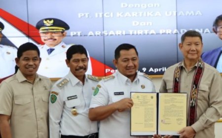 Pemkab PPU Jalin Kerjasama dengan PT Arsari Tirta Pradana dan PT ITCI Kartika Utama untuk Penyediaan Air Bersih
