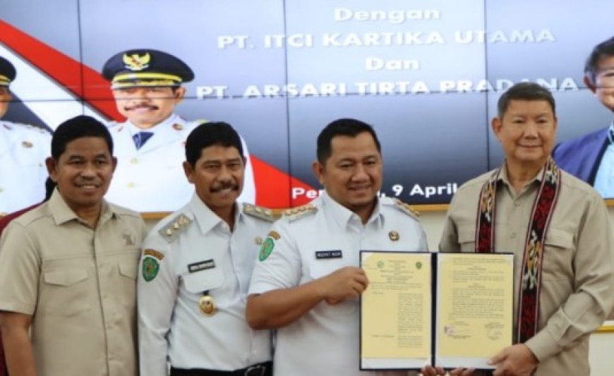 Pemkab PPU Jalin Kerjasama dengan PT Arsari Tirta Pradana dan PT ITCI Kartika Utama untuk Penyediaan Air Bersih