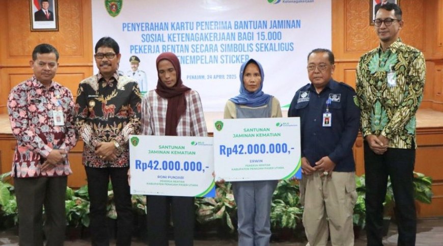 15.000 Pekerja Rentan di Penajam Paser Utara Resmi Terima Jaminan Sosial Ketenagakerjaan