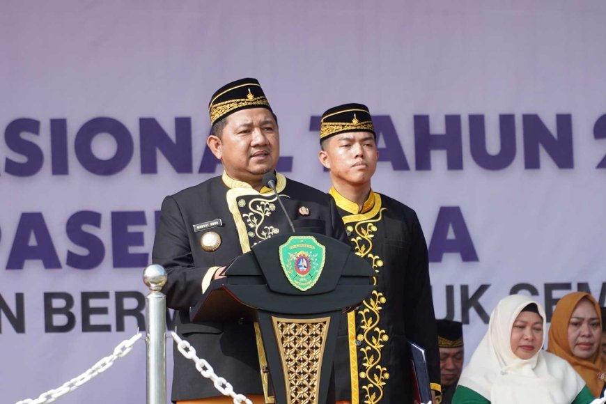 Bupati Mudyat Noor Pimpin Upacara Peringatan Hari Pendidikan Nasional 2025 di Penajam Paser Utara