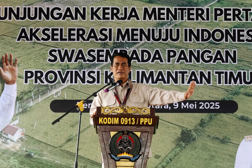 Bupati Penajam Dampingi Menteri Pertanian RI Dukung Swasembada Pangan di Kalimantan Timur