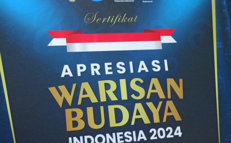 Disbudpar PPU Terima Sertifikat Apresiasi Warisan Budaya Indonesia untuk Tambak Pulut
