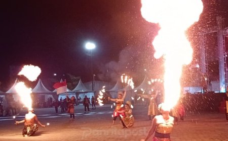 Tarian Api Membakar Panggung PPU Fest, Nusantara Entertainment Pikat Penonton dengan Aksi Berani
