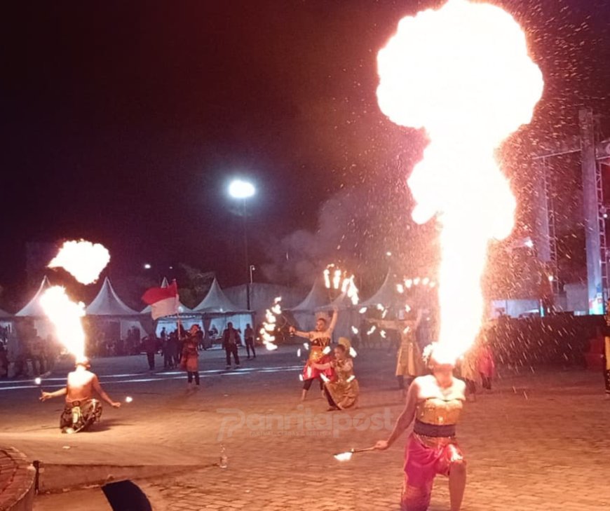 Tarian Api Membakar Panggung PPU Fest, Nusantara Entertainment Pikat Penonton dengan Aksi Berani