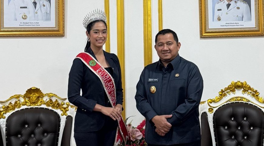 Bupati PPU Mudyat Noor Berikan Dukungan untuk Nabila Putri Giswatama di Ajang Putri Pariwisata Indonesia 2025