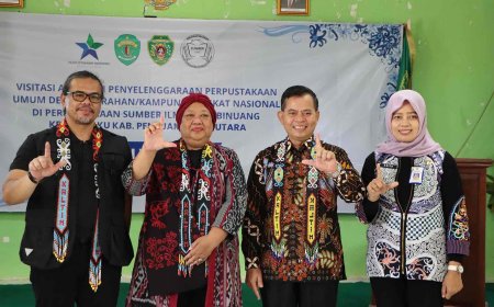 Masuk Tingkat Nasional, Perpustakaan Sumber Ilmu Desa Binuang Dinilai Tim Perpusnas