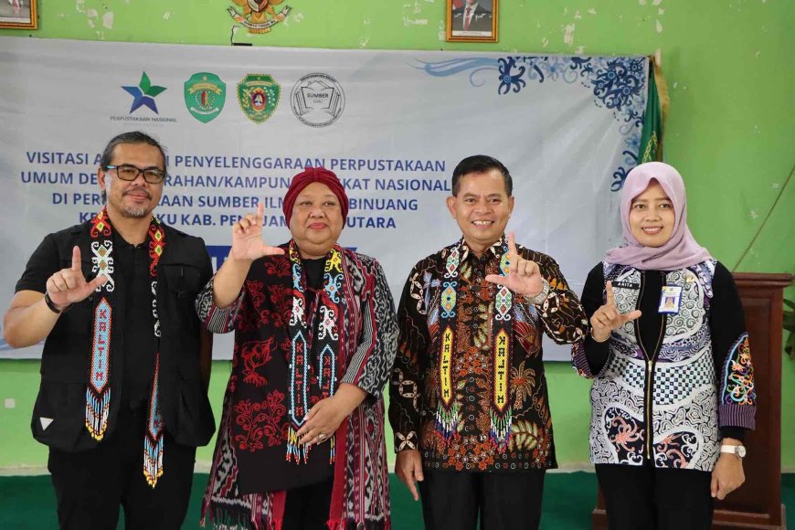 Masuk Tingkat Nasional, Perpustakaan Sumber Ilmu Desa Binuang Dinilai Tim Perpusnas