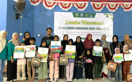 Kolaborasi Pendidikan dan Psikologi: Homeschooling Farah & Naradhipta Sukses Wadahi Bakat Anak Lewat Lomba Mewarnai
