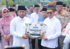 Rudy Mas’ud Serahkan Sapi Kurban Presiden, Ribuan Warga Padati Islamic Center