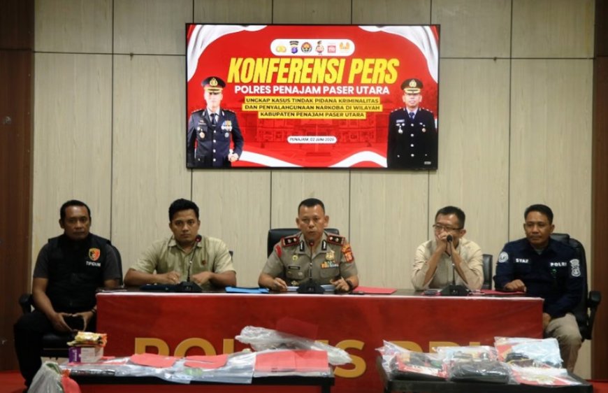 Sebulan, Polres PPU Bongkar 6 Kasus Narkoba, Tujuh Pengedar dan Kurir Sabu Dibekuk
